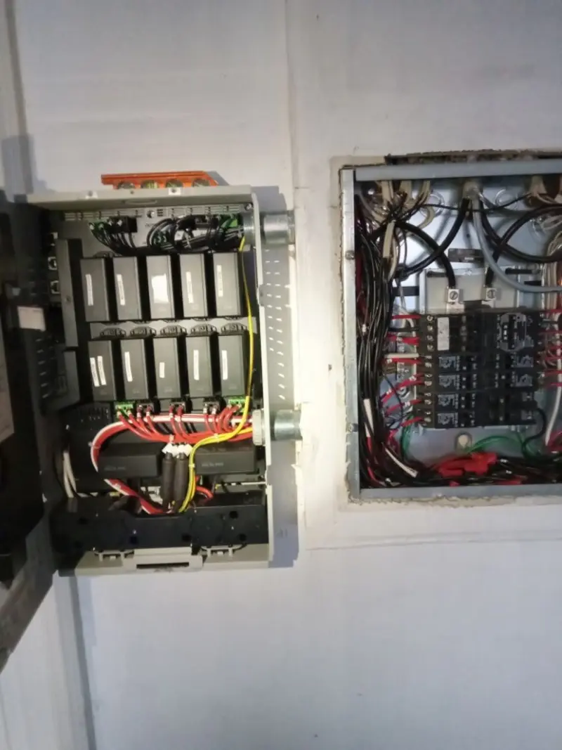 Electrical panel upgrade completed for Security Camera Wiring in Centerville